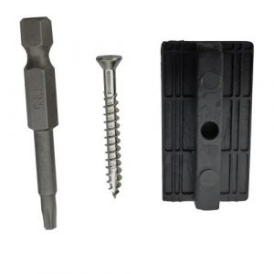 Pvc clips and screws for 2.4m composite decking board