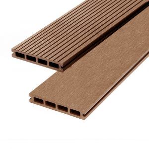 Plain Brown Composite Decking Board