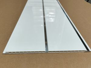 Ridged Silver PVC Ceilling Panels