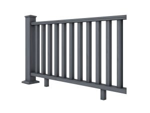 Composite Decking Rail System in Grey