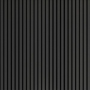 Ebony Black Felt Backed Acoustic Wall Panel