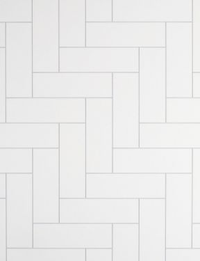 White London Tile Herringbone  PVC Meter Wide Wall Panel